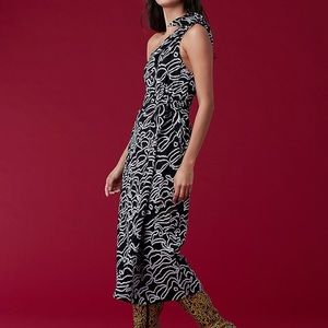 DVF One Shoulder Midi Dress